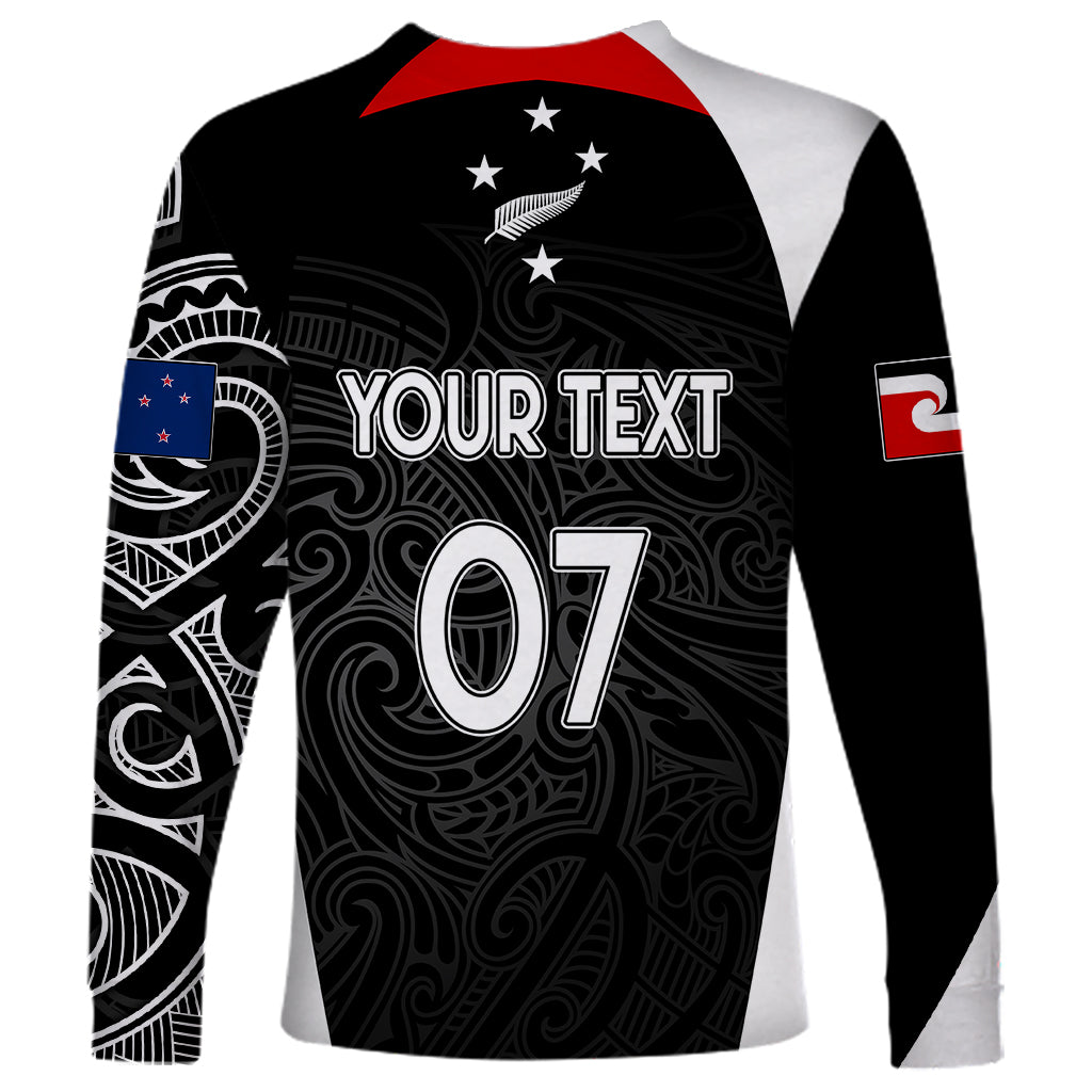 Personalised New Zealand Rugby Long Sleeve Shirt Aotearoa World Cup 2023 Champions - Vibe Hoodie Shop
