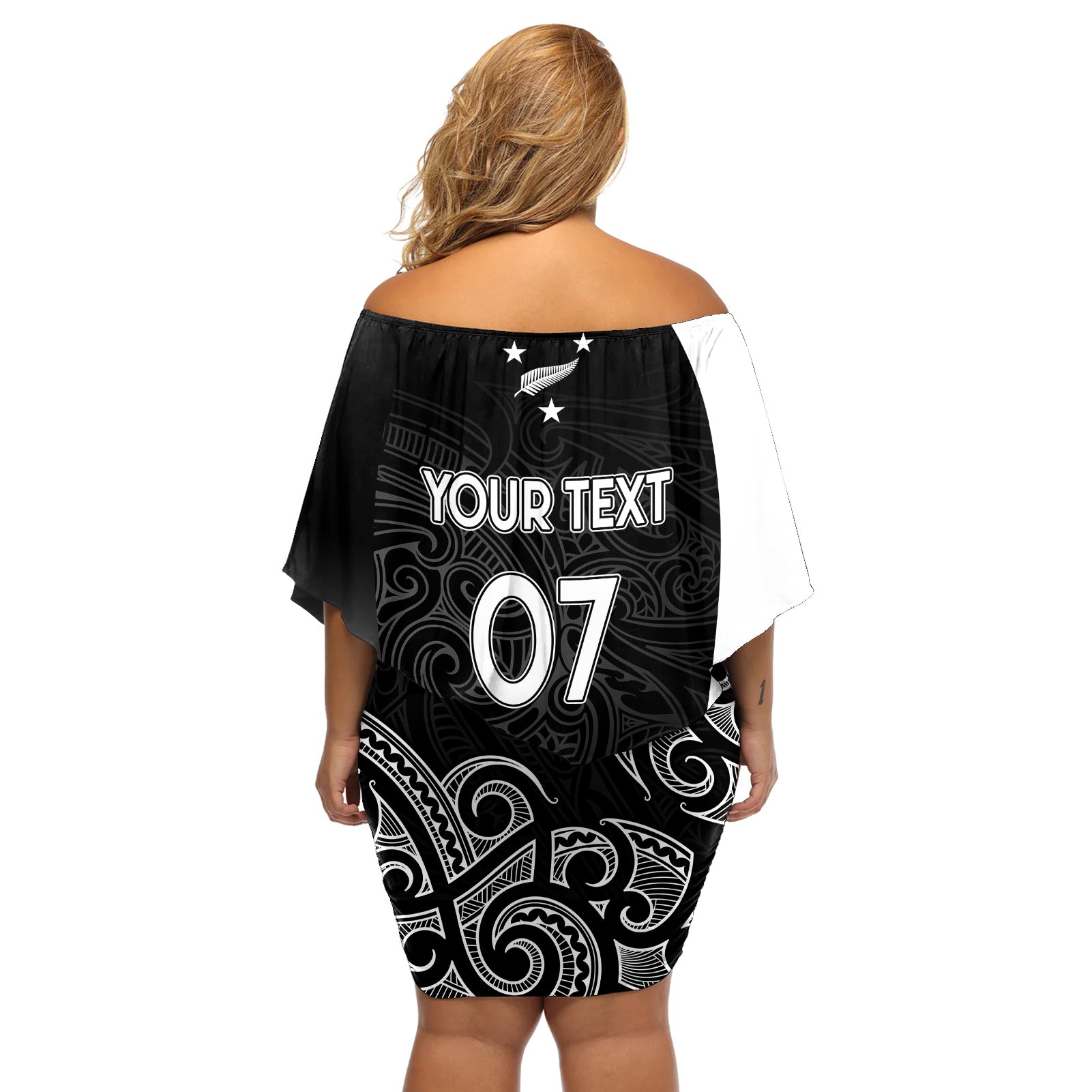 personalised-new-zealand-rugby-off-shoulder-short-dress-aotearoa-world-cup-2023-champions