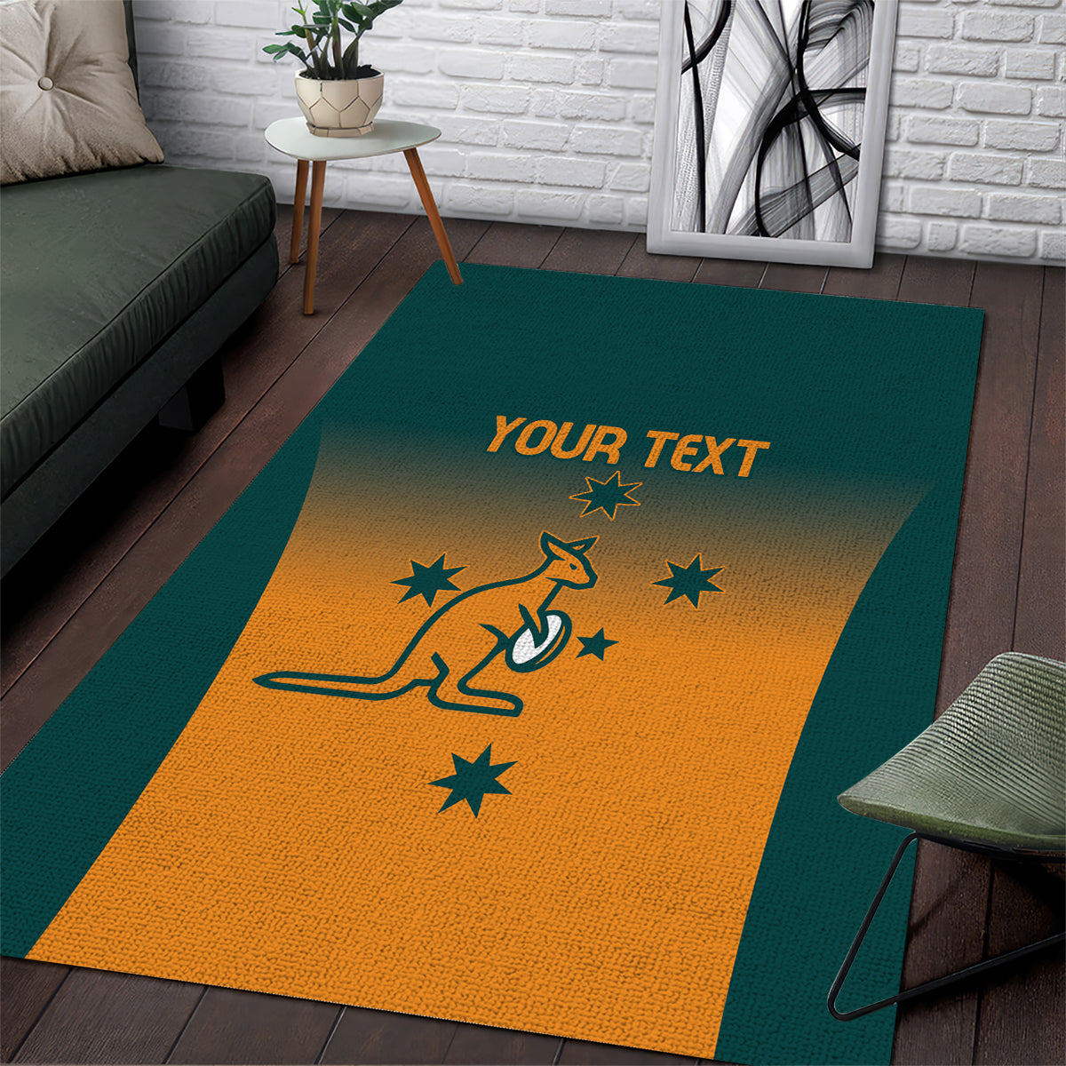 Custom Wallaroos Womens Rugby Area Rug Sporty Style - Vibe Hoodie Shop