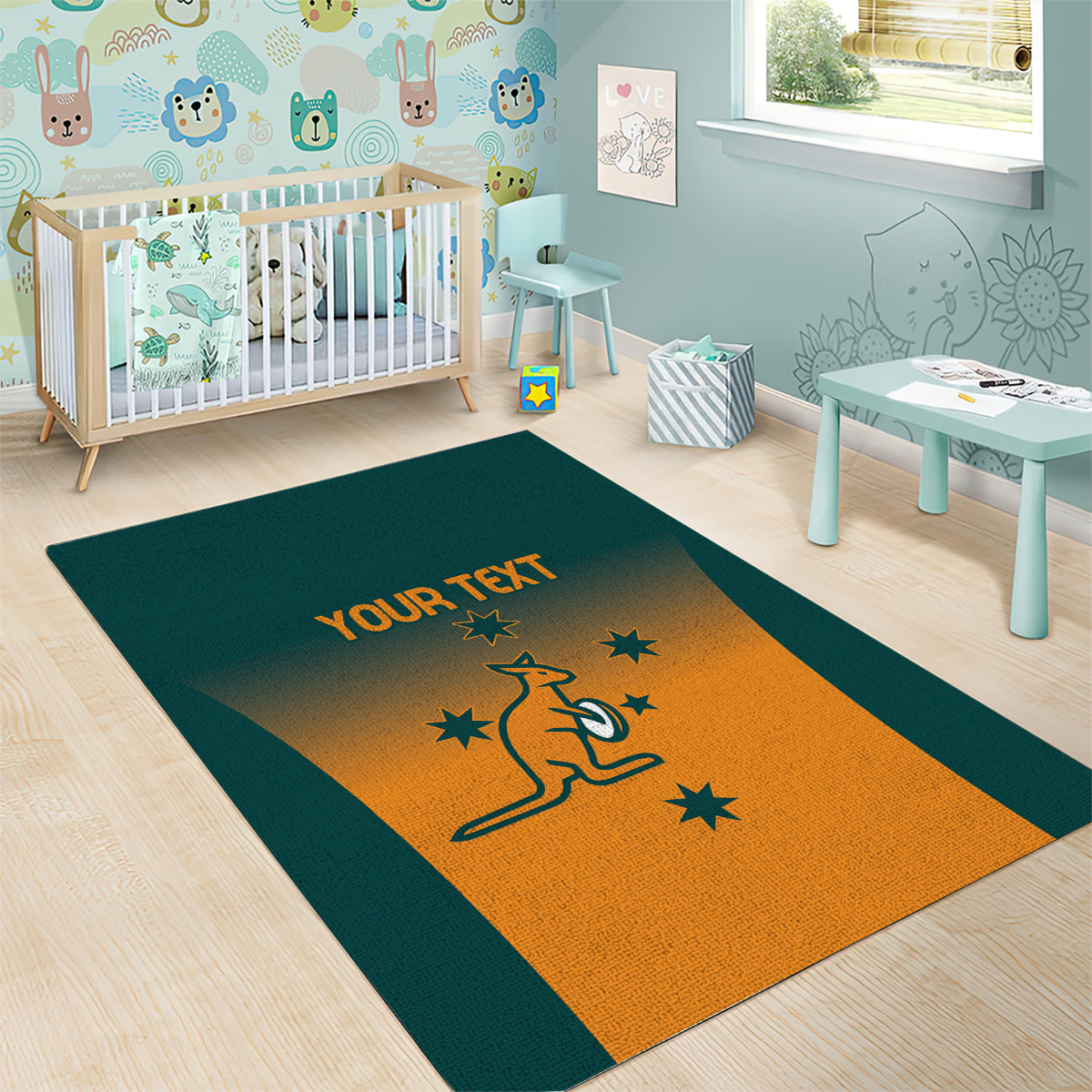 Custom Wallaroos Womens Rugby Area Rug Sporty Style - Vibe Hoodie Shop