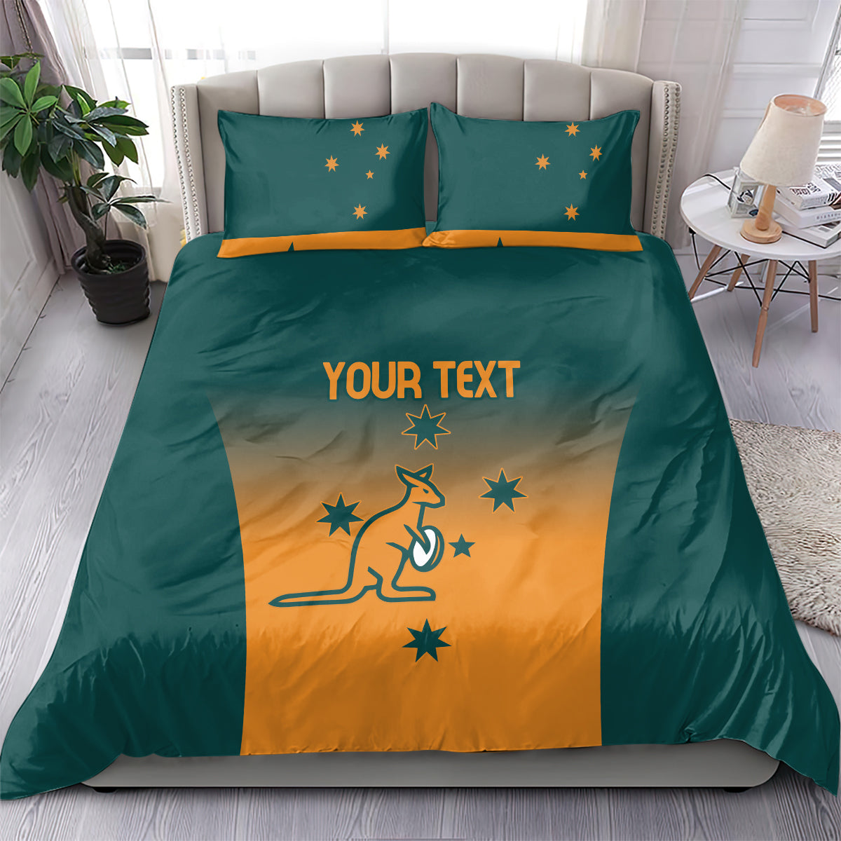 Custom Wallaroos Womens Rugby Bedding Set Sporty Style - Vibe Hoodie Shop