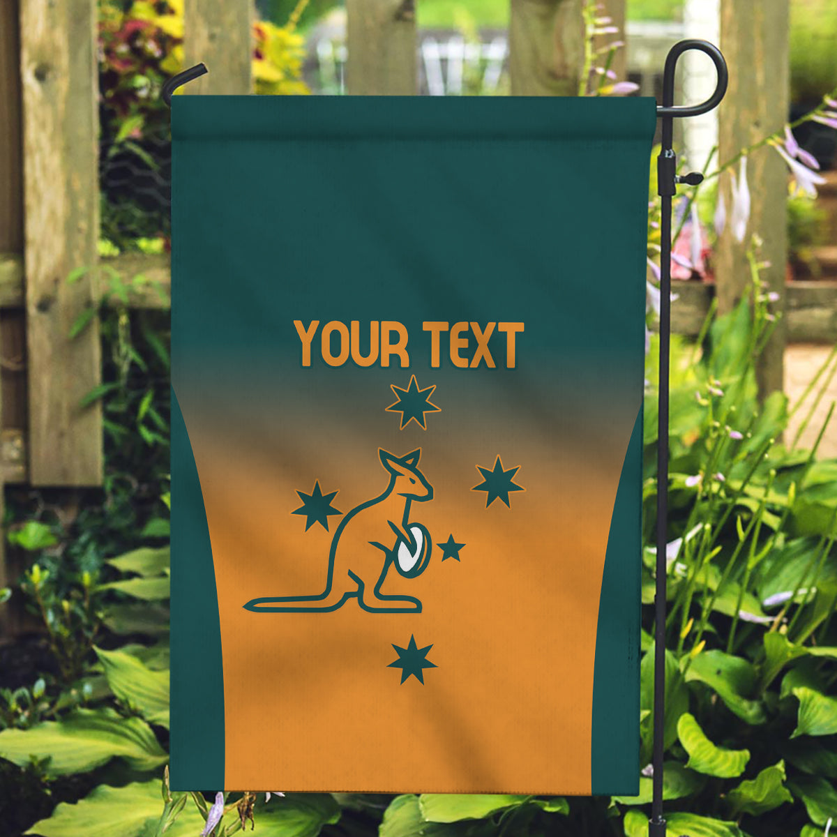 Custom Wallaroos Womens Rugby Garden Flag Sporty Style - Vibe Hoodie Shop