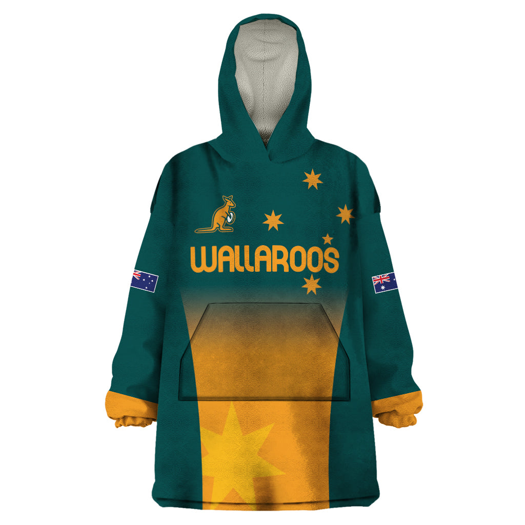 Custom Wallaroos Womens Rugby Wearable Blanket Hoodie Sporty Style - Vibe Hoodie Shop