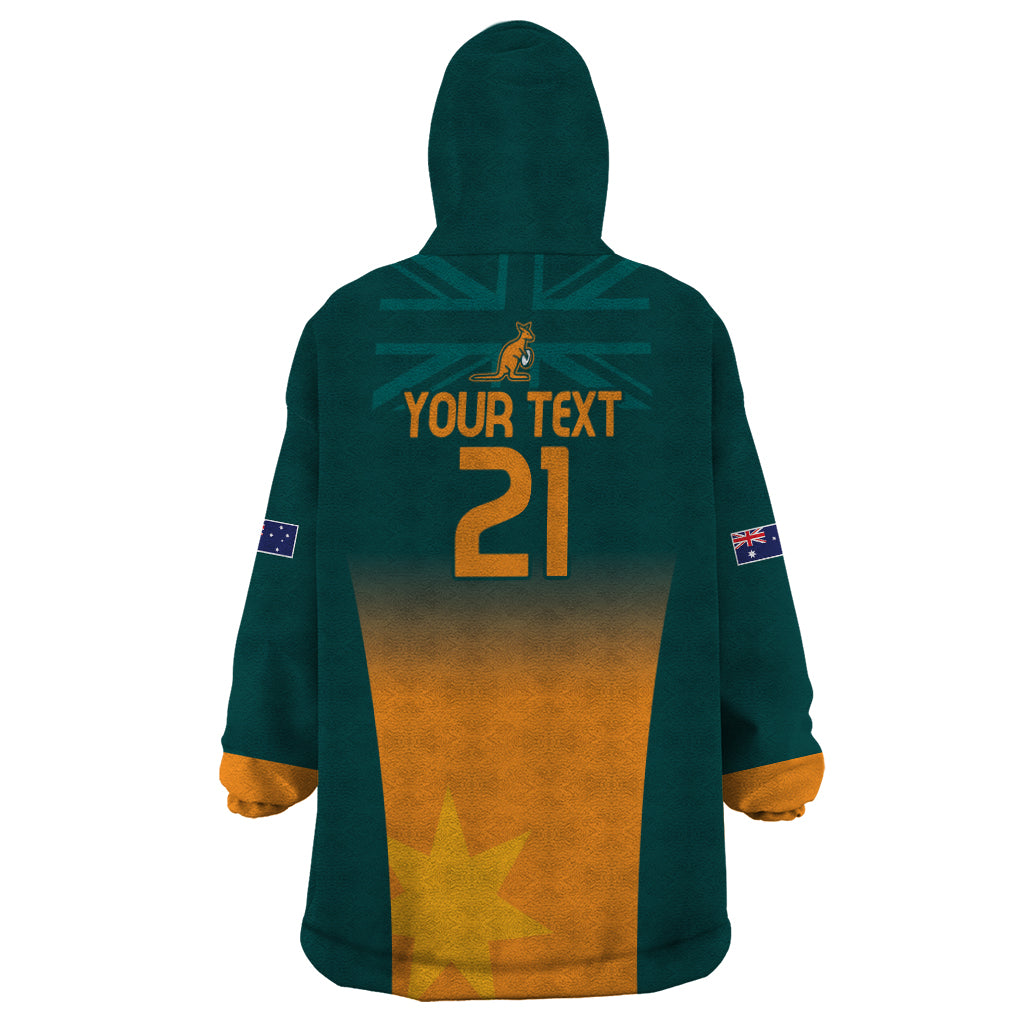 Custom Wallaroos Womens Rugby Wearable Blanket Hoodie Sporty Style - Vibe Hoodie Shop