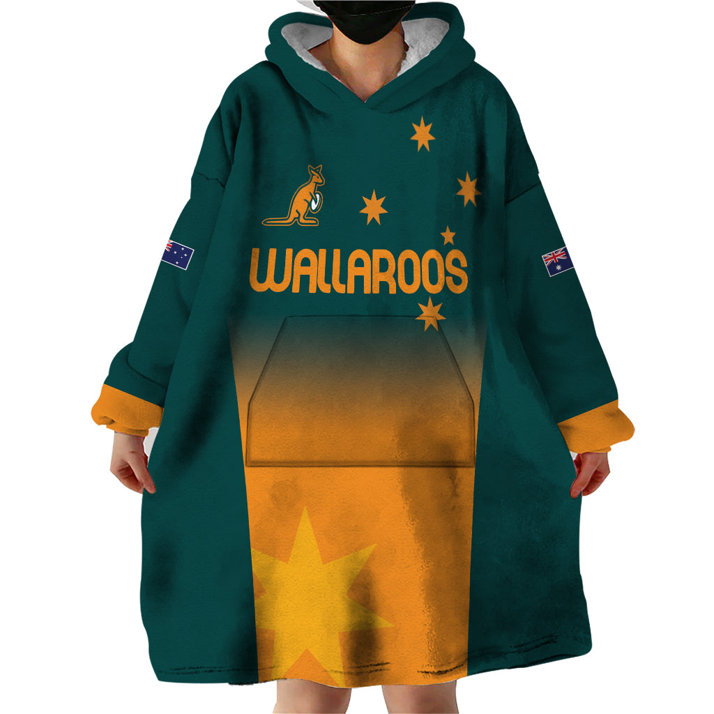 Custom Wallaroos Womens Rugby Wearable Blanket Hoodie Sporty Style - Vibe Hoodie Shop