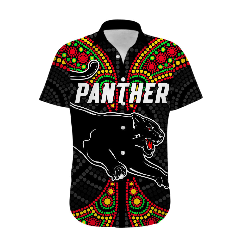 Panthers Liquorice Allsorts Rugby Aboriginal Hawaiian Shirt - Vibe Hoodie Shop