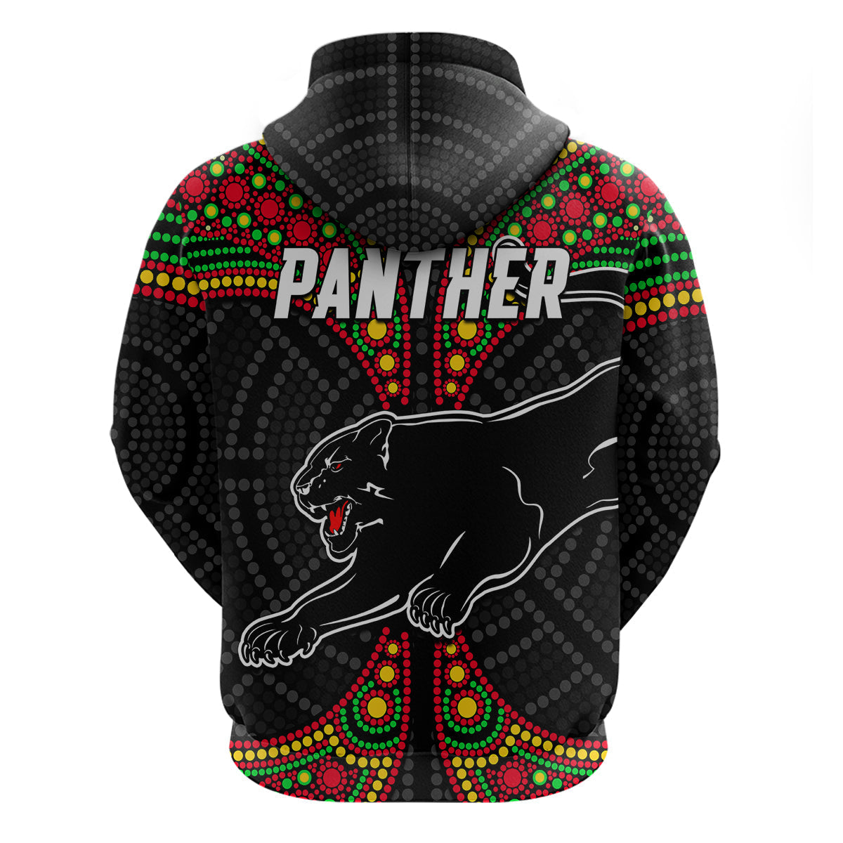 Panthers Liquorice Allsorts Rugby Aboriginal Hoodie LT9 - Vibe Hoodie Shop