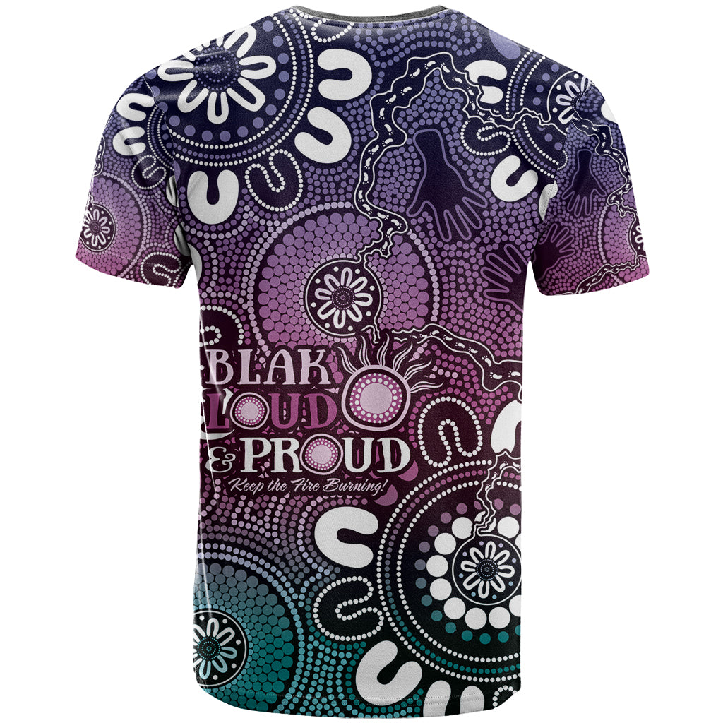 NAIDOC Week 2024 Fire Burning T Shirt Aboriginal Dots Pink Art LT9 - Vibe Hoodie Shop