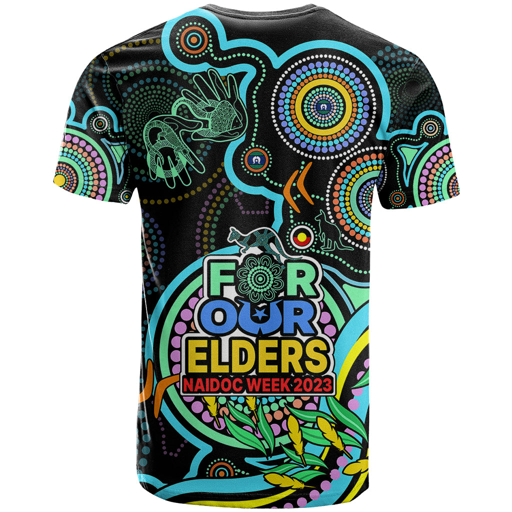 NAIDOC Week 2023 T Shirt Indigenous Tribal Ver.02 - Aqua LT9 - Vibe Hoodie Shop