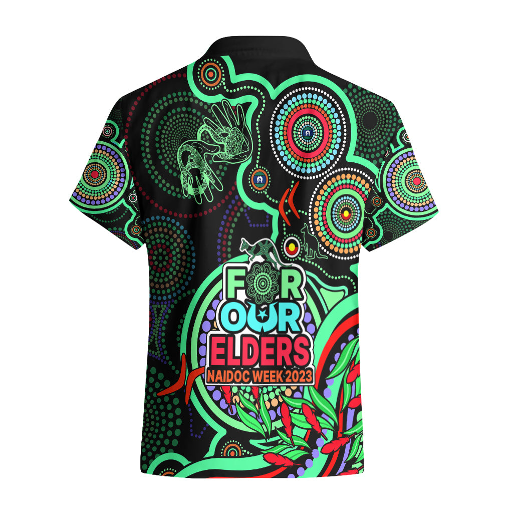 NAIDOC Week 2023 Hawaiian Shirt Indigenous Tribal Ver.02 - Green - Vibe Hoodie Shop