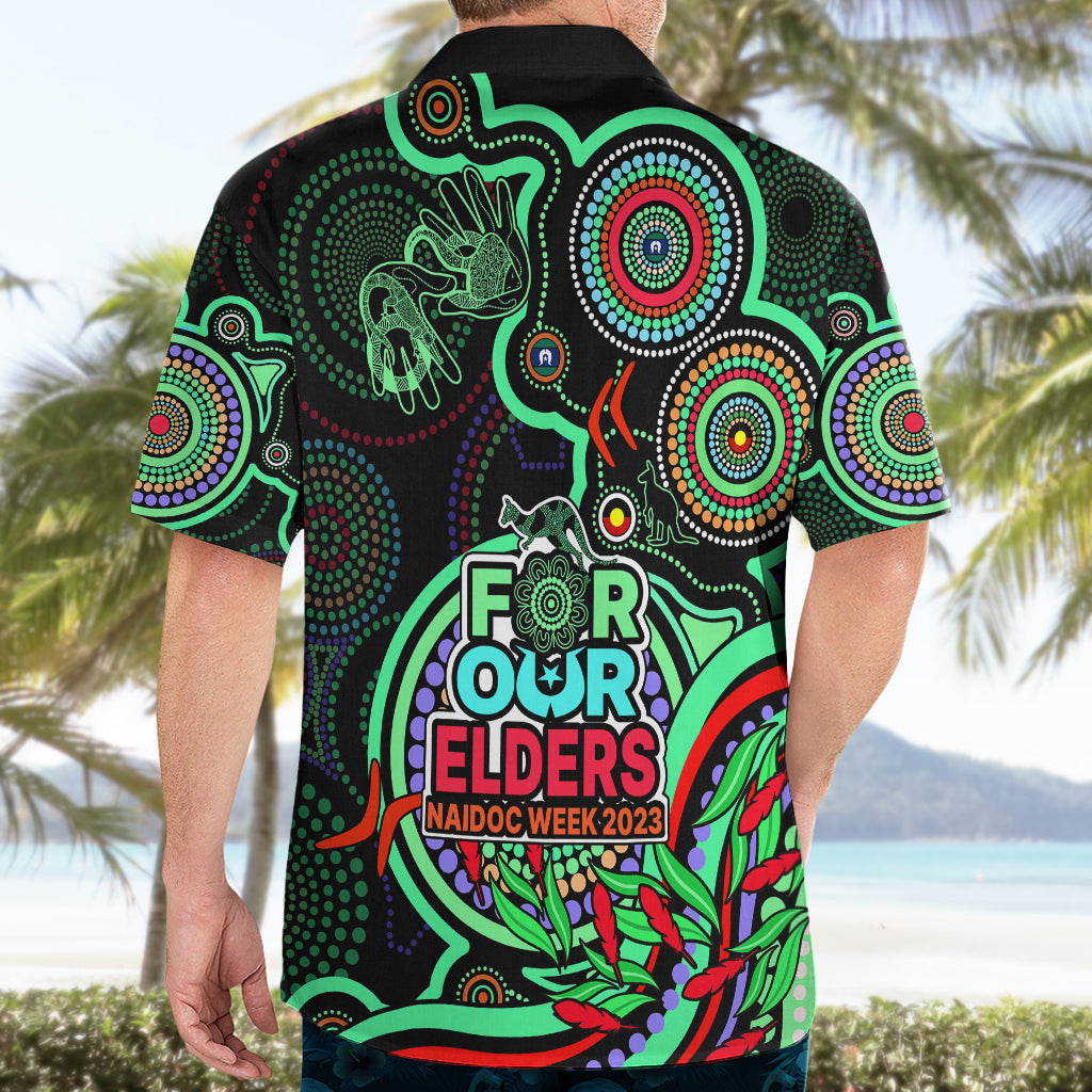 NAIDOC Week 2023 Hawaiian Shirt Indigenous Tribal Ver.02 - Green - Vibe Hoodie Shop