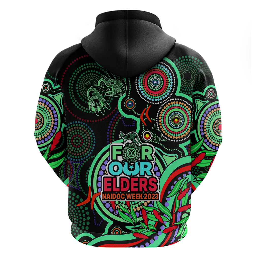 NAIDOC Week 2023 Hoodie Indigenous Tribal Ver.02 - Green LT9 - Vibe Hoodie Shop