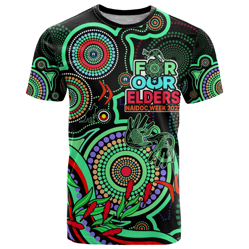 NAIDOC Week 2023 T Shirt Indigenous Tribal Ver.02 - Green LT9 - Vibe Hoodie Shop