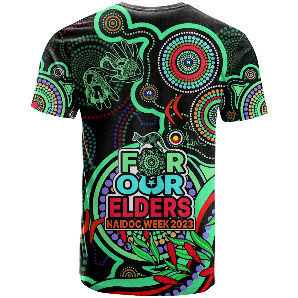 NAIDOC Week 2023 T Shirt Indigenous Tribal Ver.02 - Green LT9 - Vibe Hoodie Shop