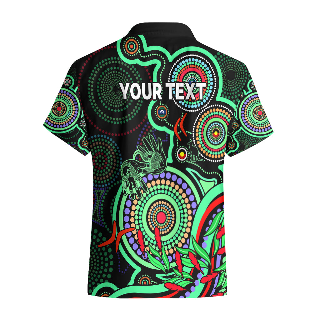 Custom NAIDOC Week 2023 Hawaiian Shirt Indigenous Tribal Ver.02 - Green - Vibe Hoodie Shop