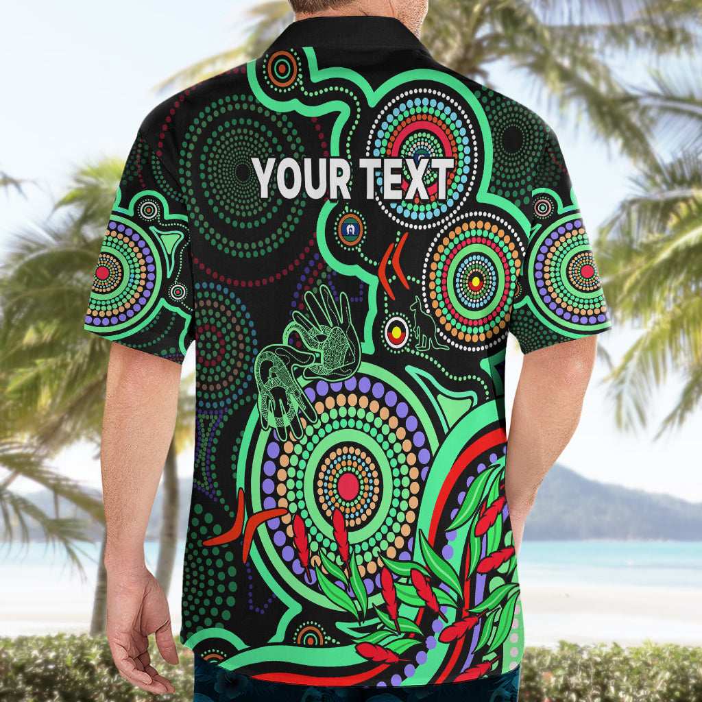 Custom NAIDOC Week 2023 Hawaiian Shirt Indigenous Tribal Ver.02 - Green - Vibe Hoodie Shop