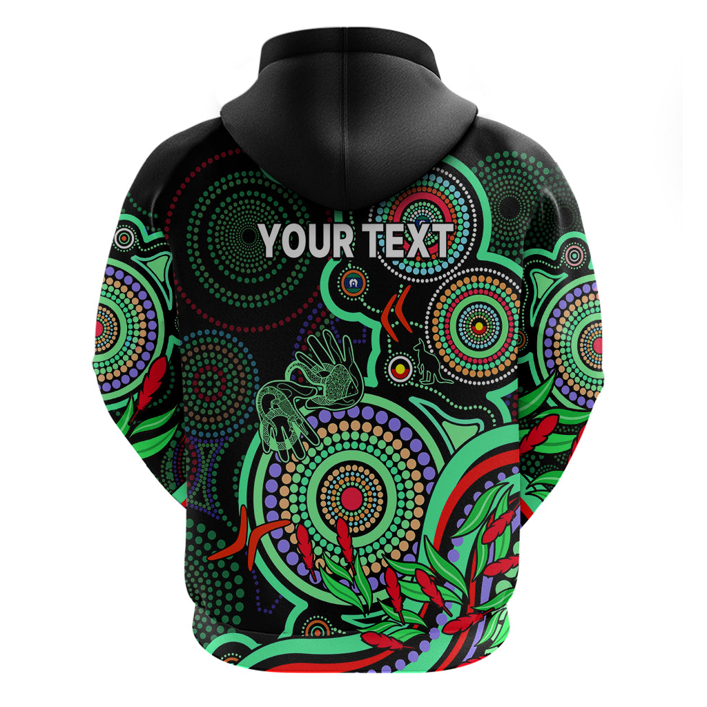 Custom NAIDOC Week 2023 Hoodie Indigenous Tribal Ver.02 - Green LT9 - Vibe Hoodie Shop