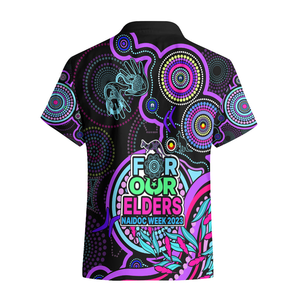 NAIDOC Week 2023 Hawaiian Shirt Indigenous Tribal Ver.02 - Purple - Vibe Hoodie Shop