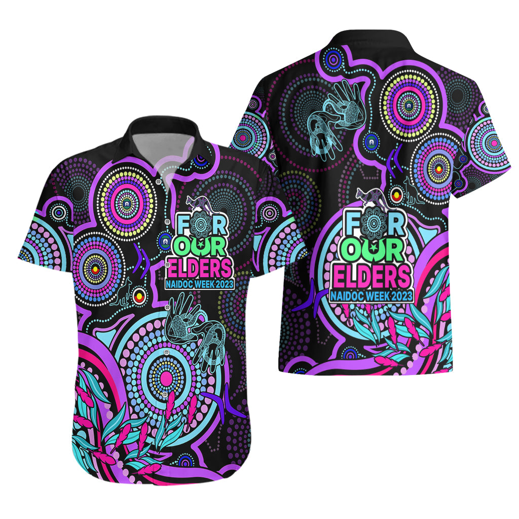 NAIDOC Week 2023 Hawaiian Shirt Indigenous Tribal Ver.02 - Purple - Vibe Hoodie Shop