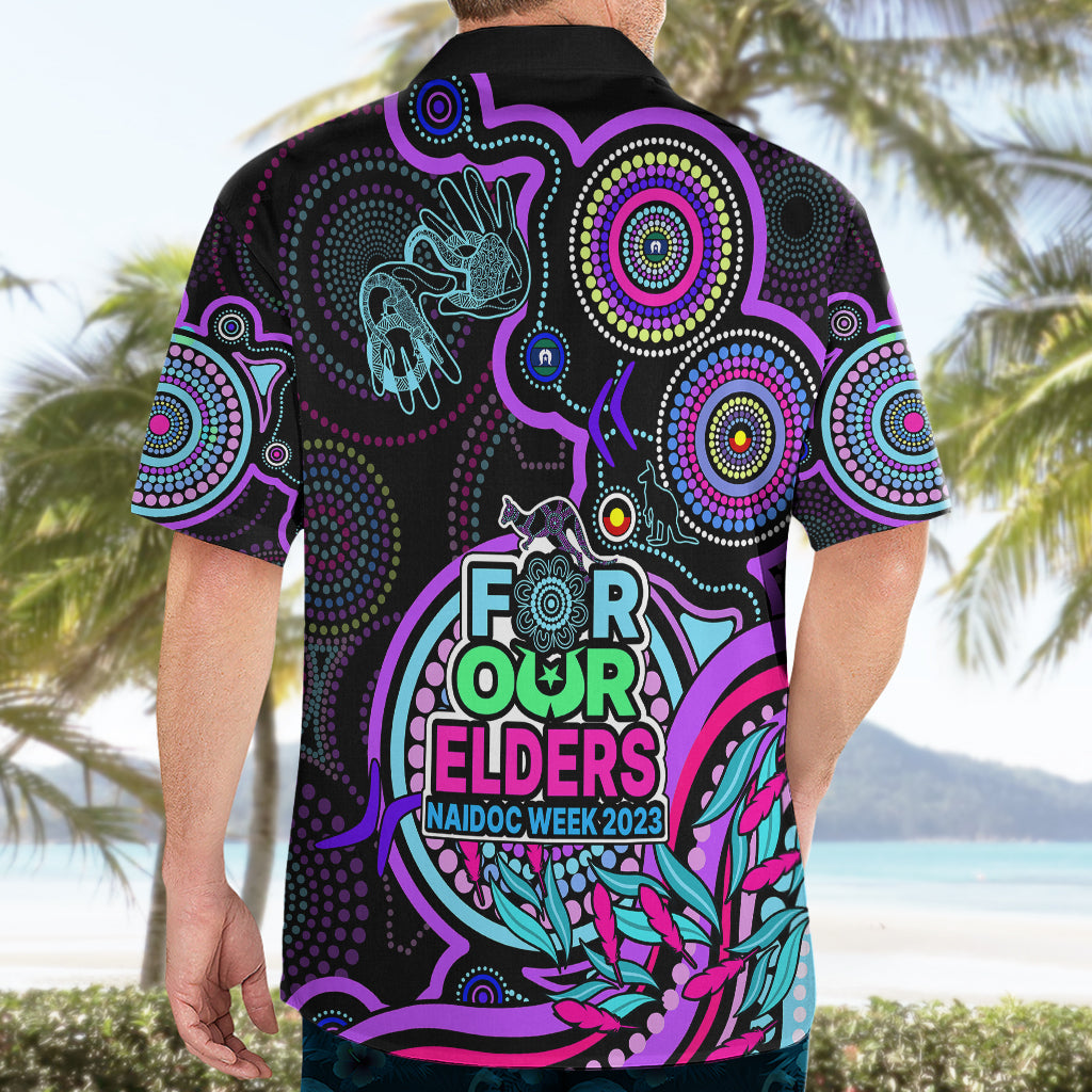 NAIDOC Week 2023 Hawaiian Shirt Indigenous Tribal Ver.02 - Purple - Vibe Hoodie Shop