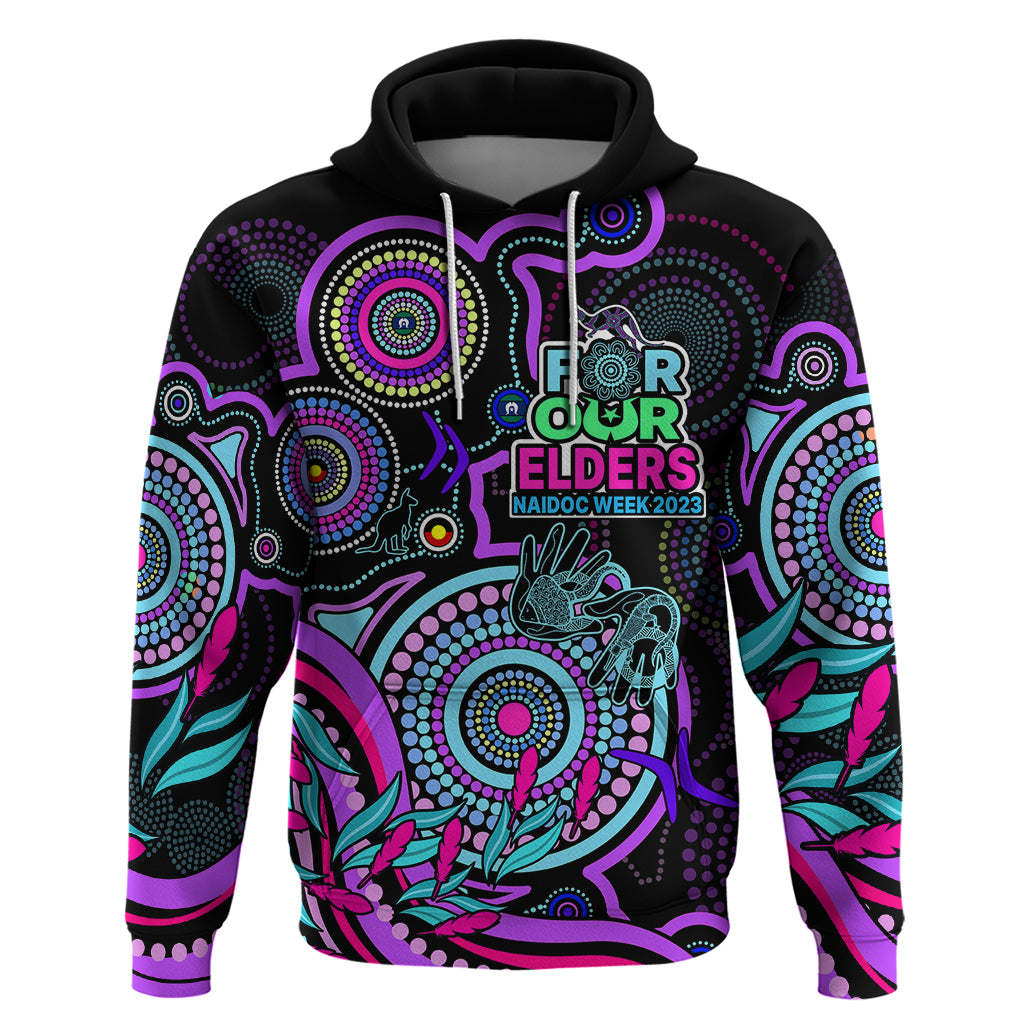 NAIDOC Week 2023 Hoodie Indigenous Tribal Ver.02 - Purple LT9 - Vibe Hoodie Shop