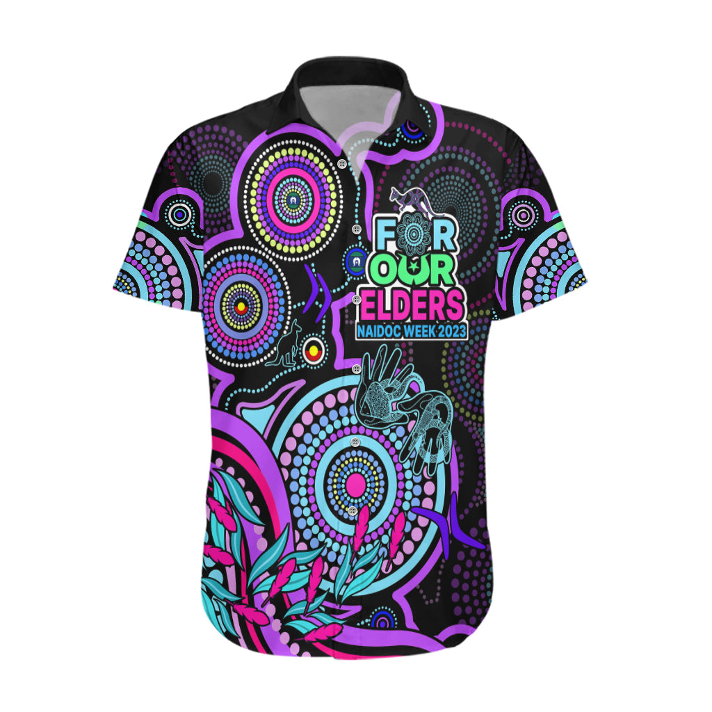Custom NAIDOC Week 2023 Hawaiian Shirt Indigenous Tribal Ver.02 - Purple - Vibe Hoodie Shop