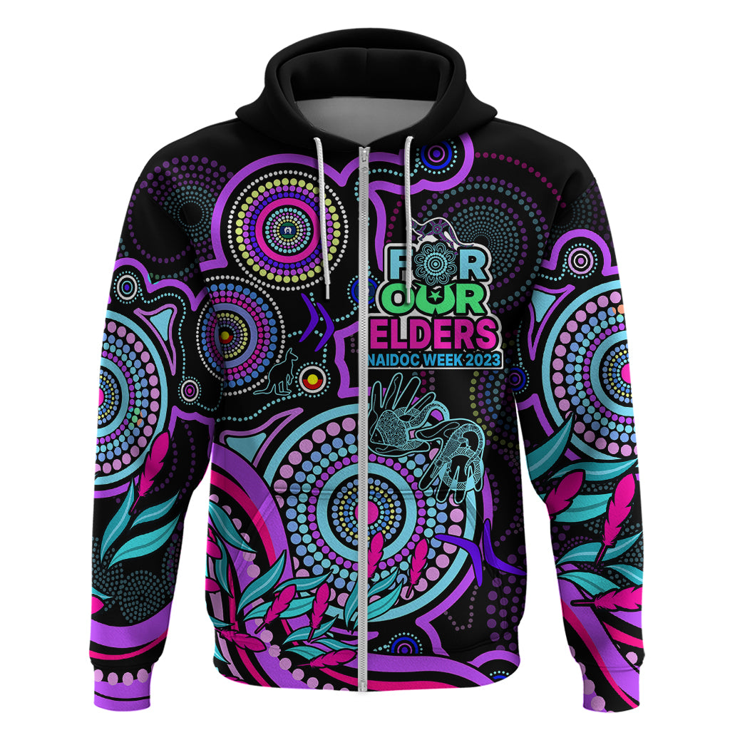 Custom NAIDOC Week 2023 Hoodie Indigenous Tribal Ver.02 - Purple LT9 - Vibe Hoodie Shop