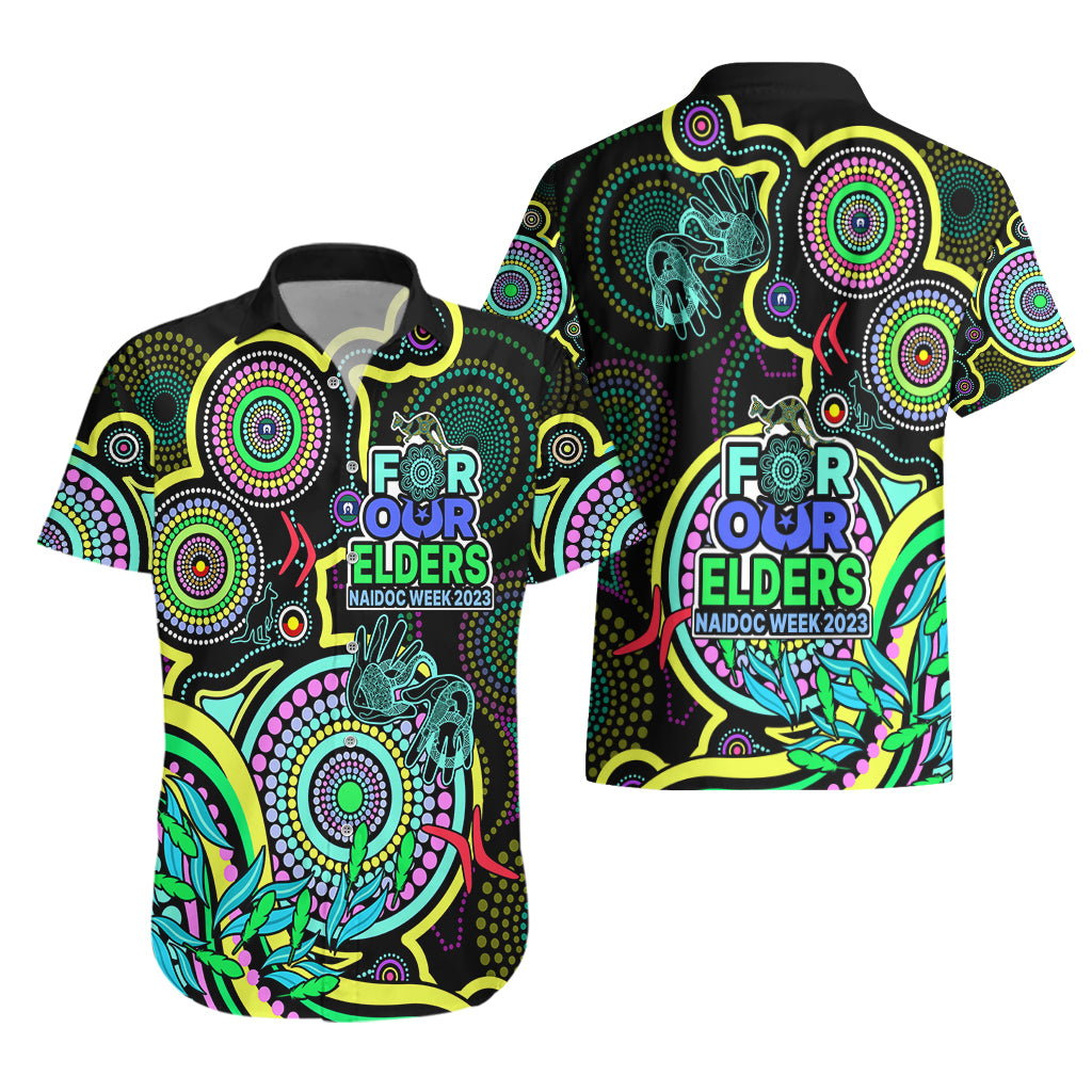 NAIDOC Week 2023 Hawaiian Shirt Indigenous Tribal Ver.02 - Yellow - Vibe Hoodie Shop