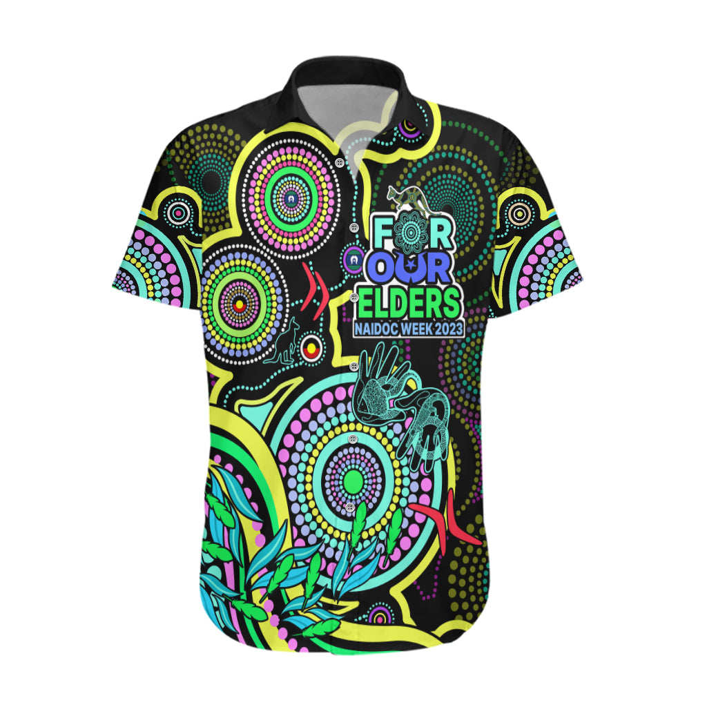 Custom NAIDOC Week 2023 Hawaiian Shirt Indigenous Tribal Ver.02 - Yellow - Vibe Hoodie Shop