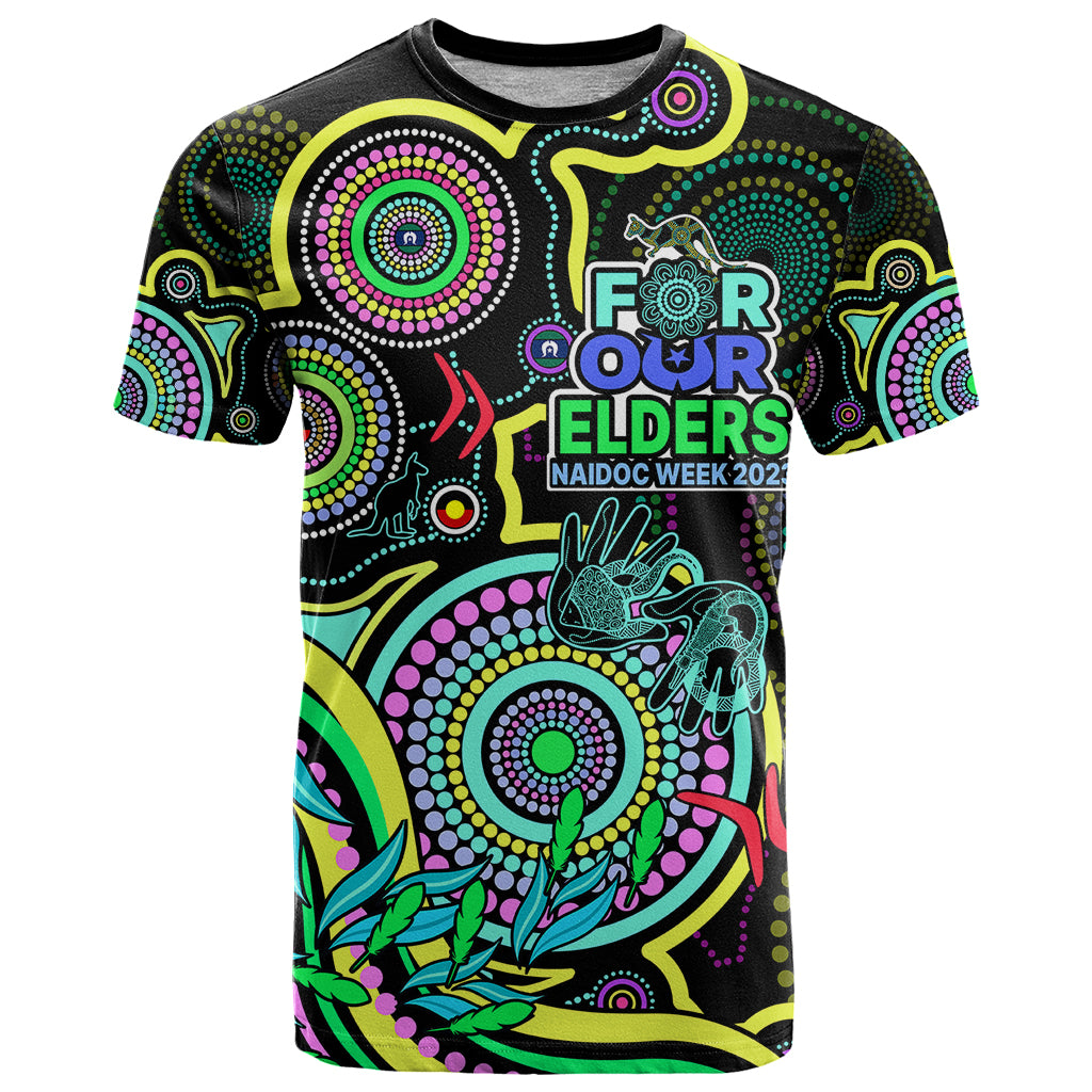 Custom NAIDOC Week 2023 T Shirt Indigenous Tribal Ver.02 - Yellow LT9 - Vibe Hoodie Shop