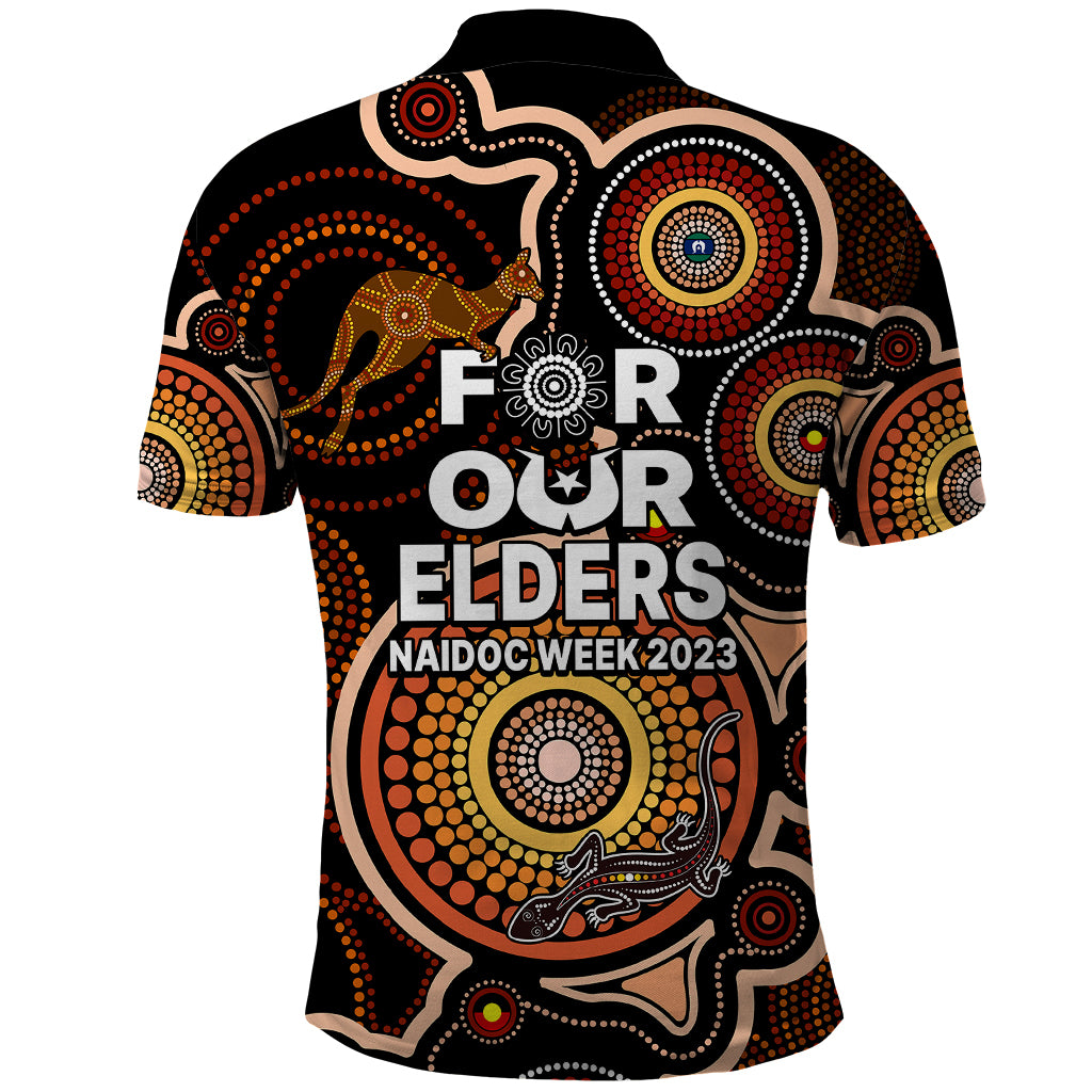 NAIDOC Week 2023 Polo Shirt Indigenous Tribal Ver.01 LT9 - Vibe Hoodie Shop