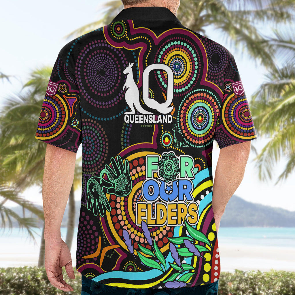 NAIDOC 2023 Maroon Rugby Hawaiian Shirt Queensland Indigenous Tribal - Vibe Hoodie Shop