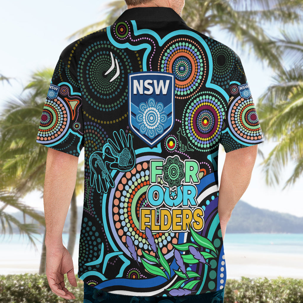 NAIDOC 2023 NSW Blues Rugby Hawaiian Shirt New South Wales Indigenous Tribal - Vibe Hoodie Shop