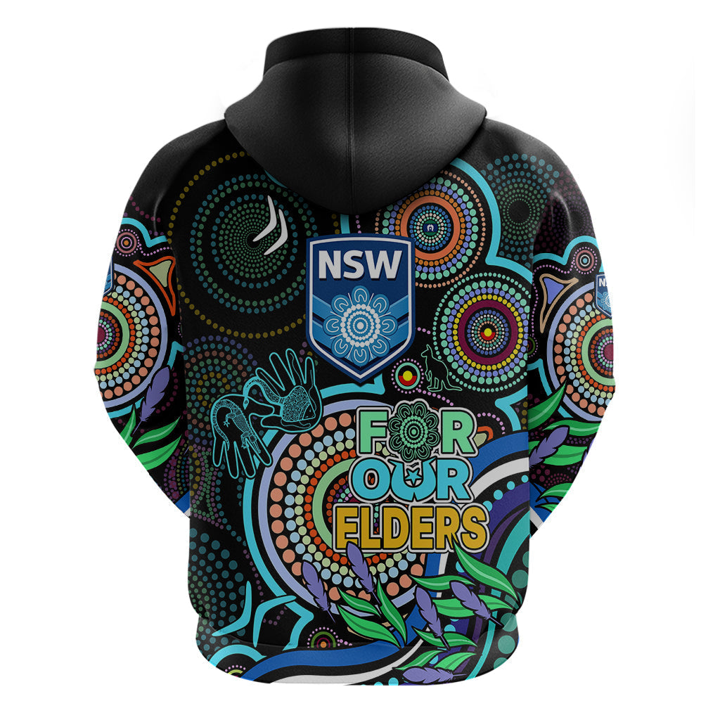 NAIDOC 2023 NSW Blues Rugby Hoodie New South Wales Indigenous Tribal LT9 - Vibe Hoodie Shop