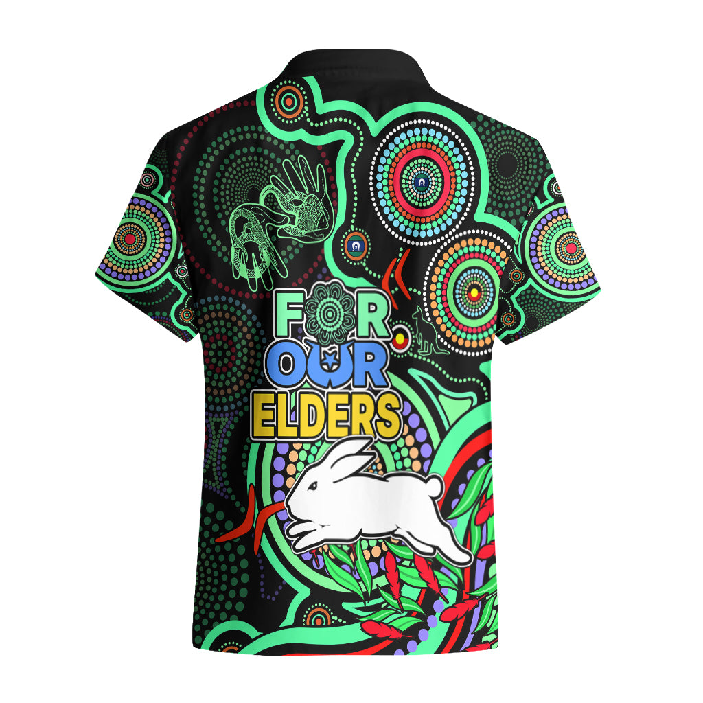NAIDOC 2023 Rabbitohs Rugby Hawaiian Shirt The Bunnies Indigenous Tribal - Vibe Hoodie Shop