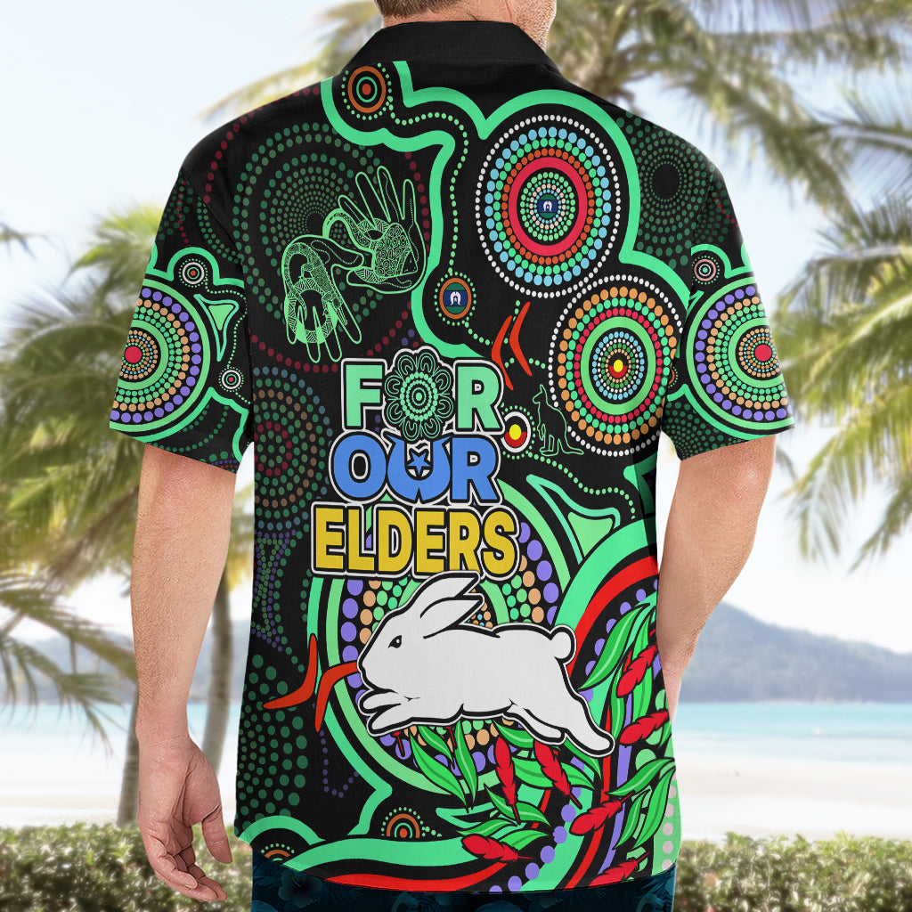 NAIDOC 2023 Rabbitohs Rugby Hawaiian Shirt The Bunnies Indigenous Tribal - Vibe Hoodie Shop