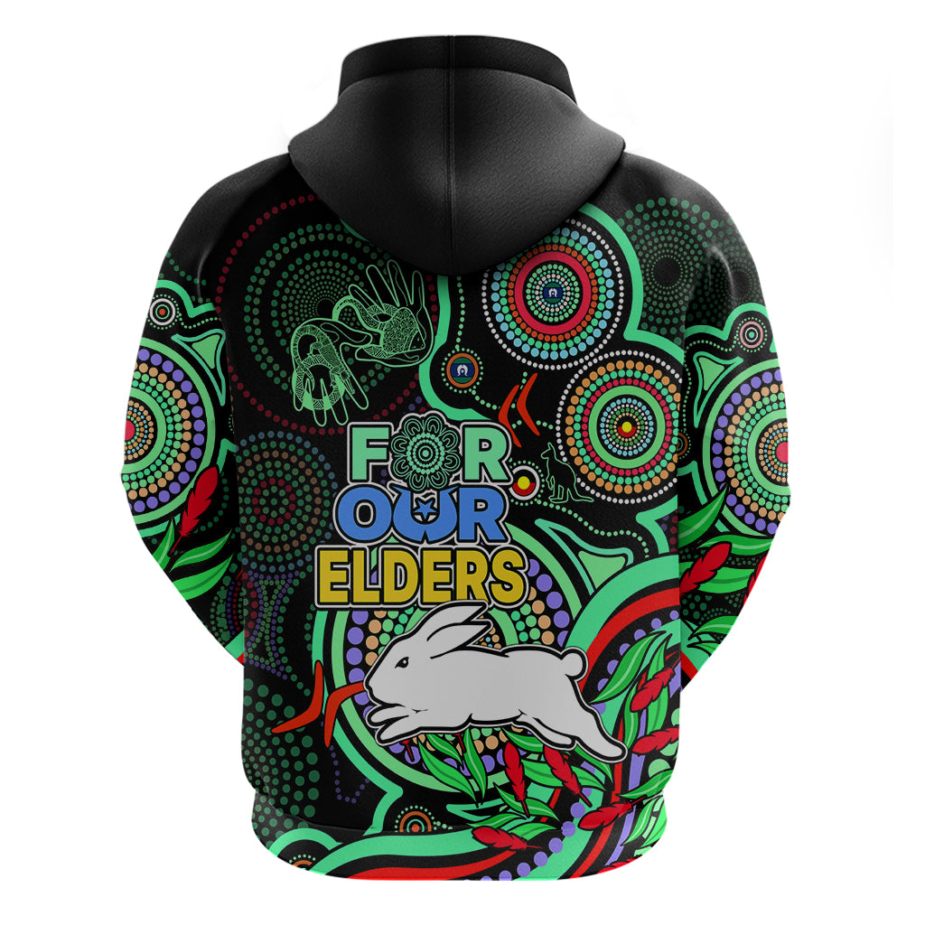 NAIDOC 2023 Rabbitohs Rugby Hoodie The Bunnies Indigenous Tribal LT9 - Vibe Hoodie Shop