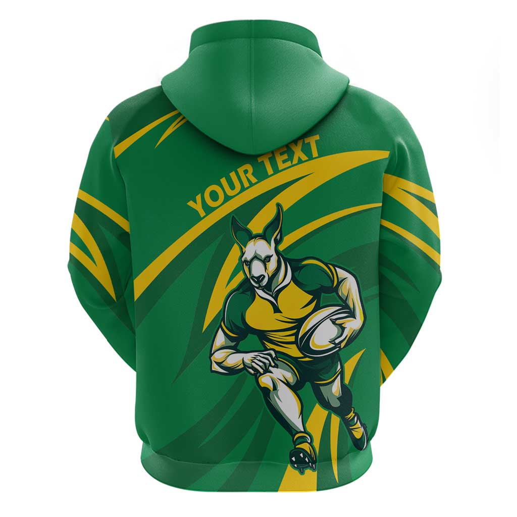 Personalized Australia Rugby Champion Hoodie Wallabies Mascot with Sporty Style LT9 - Vibe Hoodie Shop