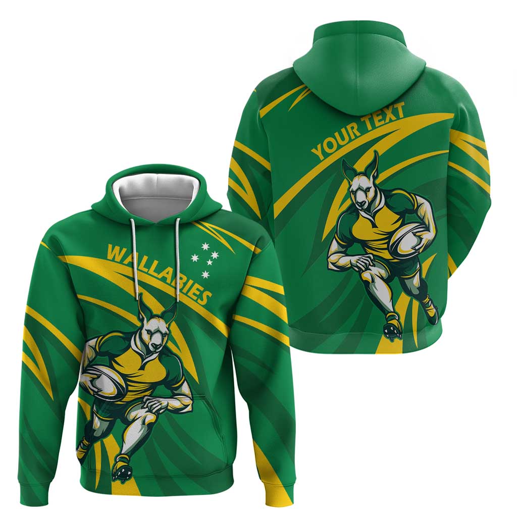 Personalized Australia Rugby Champion Hoodie Wallabies Mascot with Sporty Style LT9 - Vibe Hoodie Shop