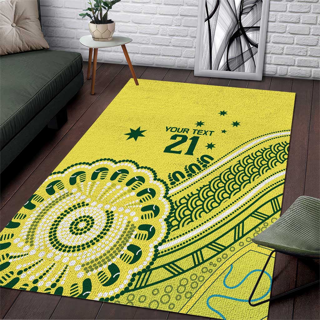 Custom Cricket Aussie Pride Area Rug Aboriginal Dot Art Cricket - Vibe Hoodie