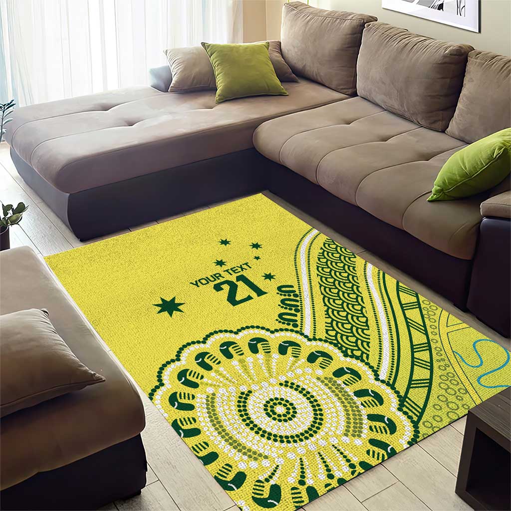 Custom Cricket Aussie Pride Area Rug Aboriginal Dot Art Cricket - Vibe Hoodie