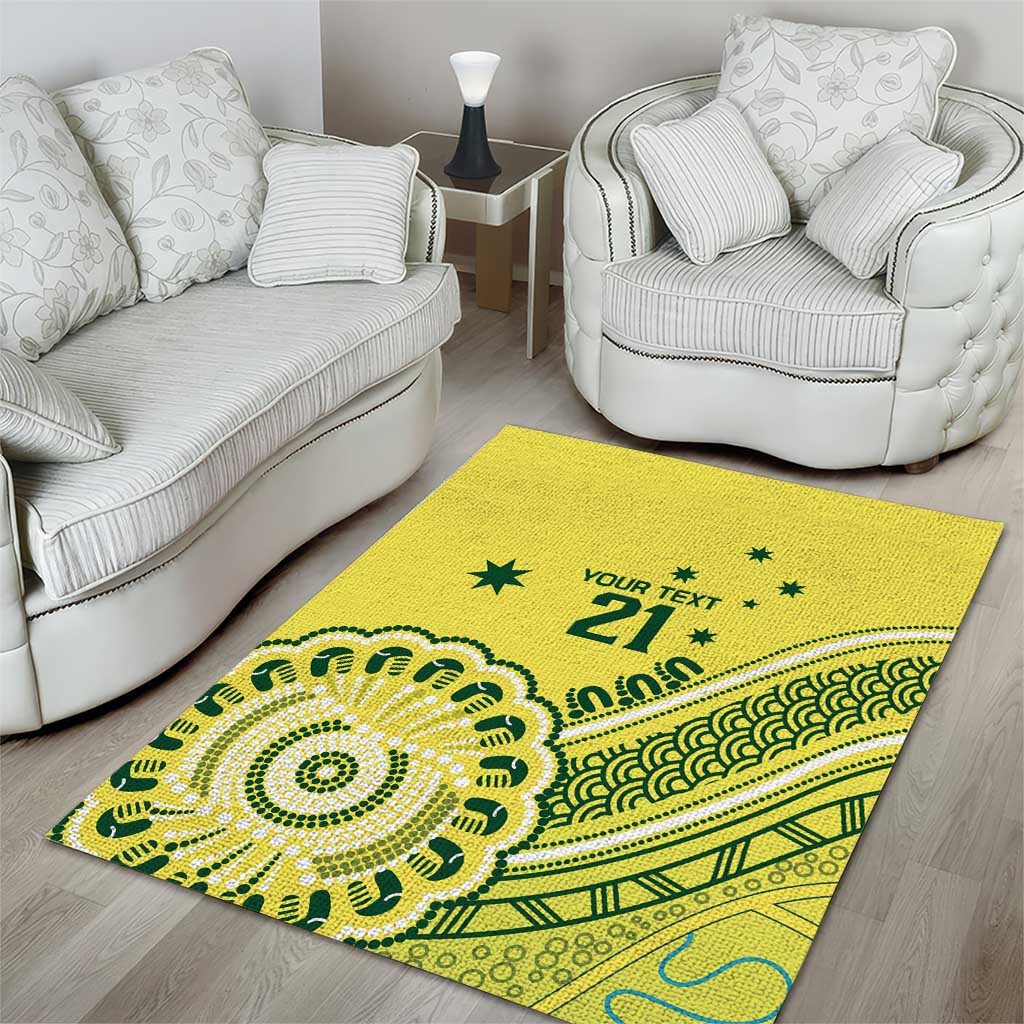 Custom Cricket Aussie Pride Area Rug Aboriginal Dot Art Cricket - Vibe Hoodie