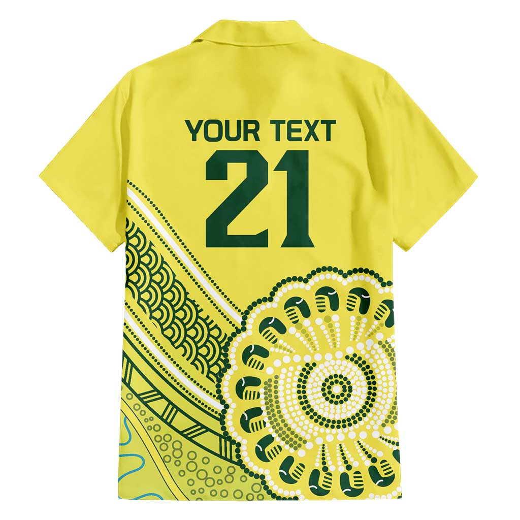 Custom Cricket Aussie Pride Hawaiian Shirt Aboriginal Dot Art Cricket - Vibe Hoodie