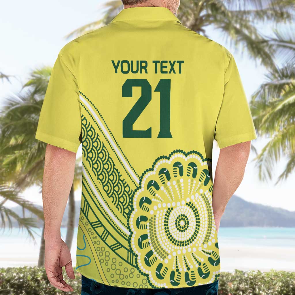 Custom Cricket Aussie Pride Hawaiian Shirt Aboriginal Dot Art Cricket - Vibe Hoodie