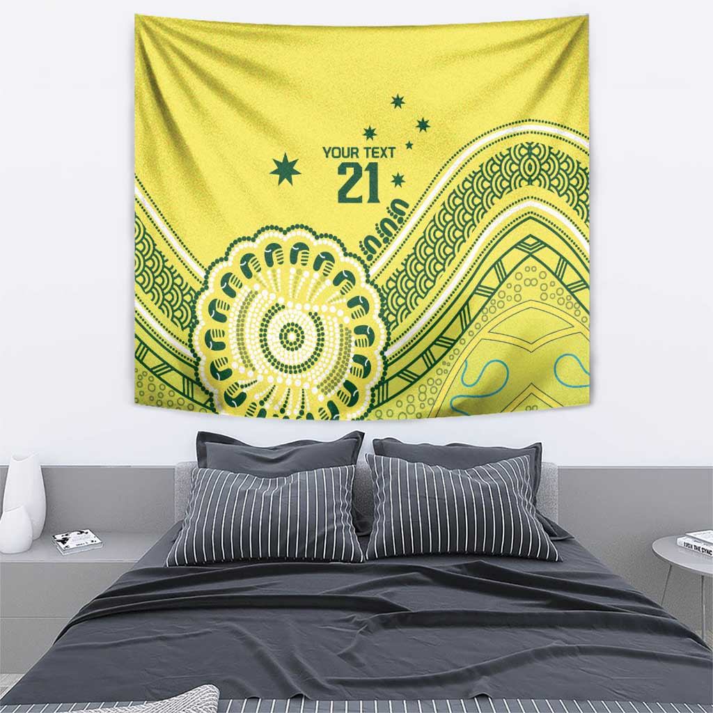 Custom Cricket Aussie Pride Tapestry Aboriginal Dot Art Cricket - Vibe Hoodie