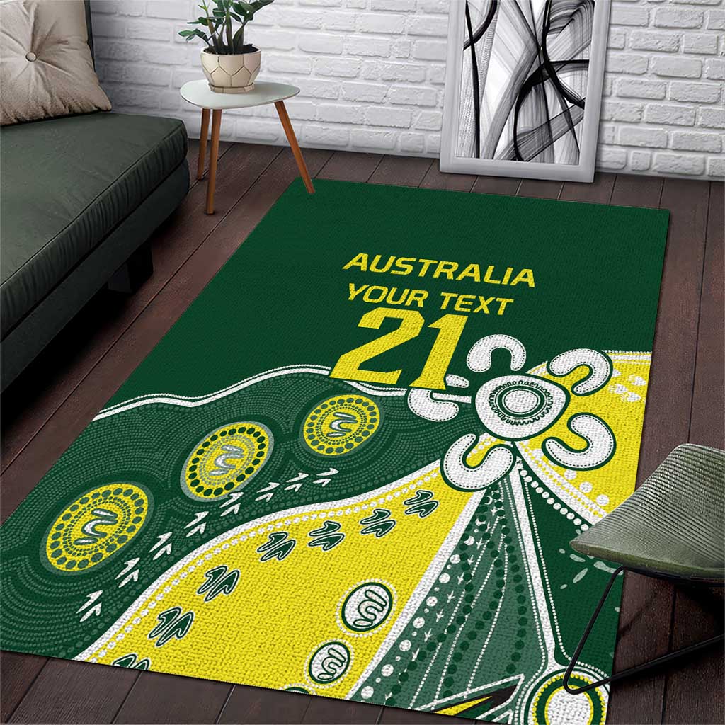 Custom Cricket Aussie Pride Area Rug Indigenous Inspired - Vibe Hoodie