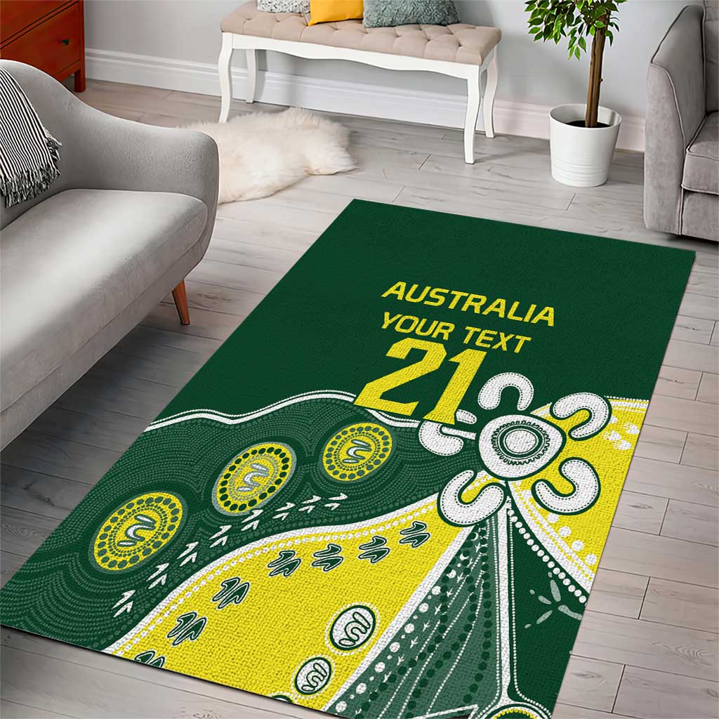 Custom Cricket Aussie Pride Area Rug Indigenous Inspired - Vibe Hoodie