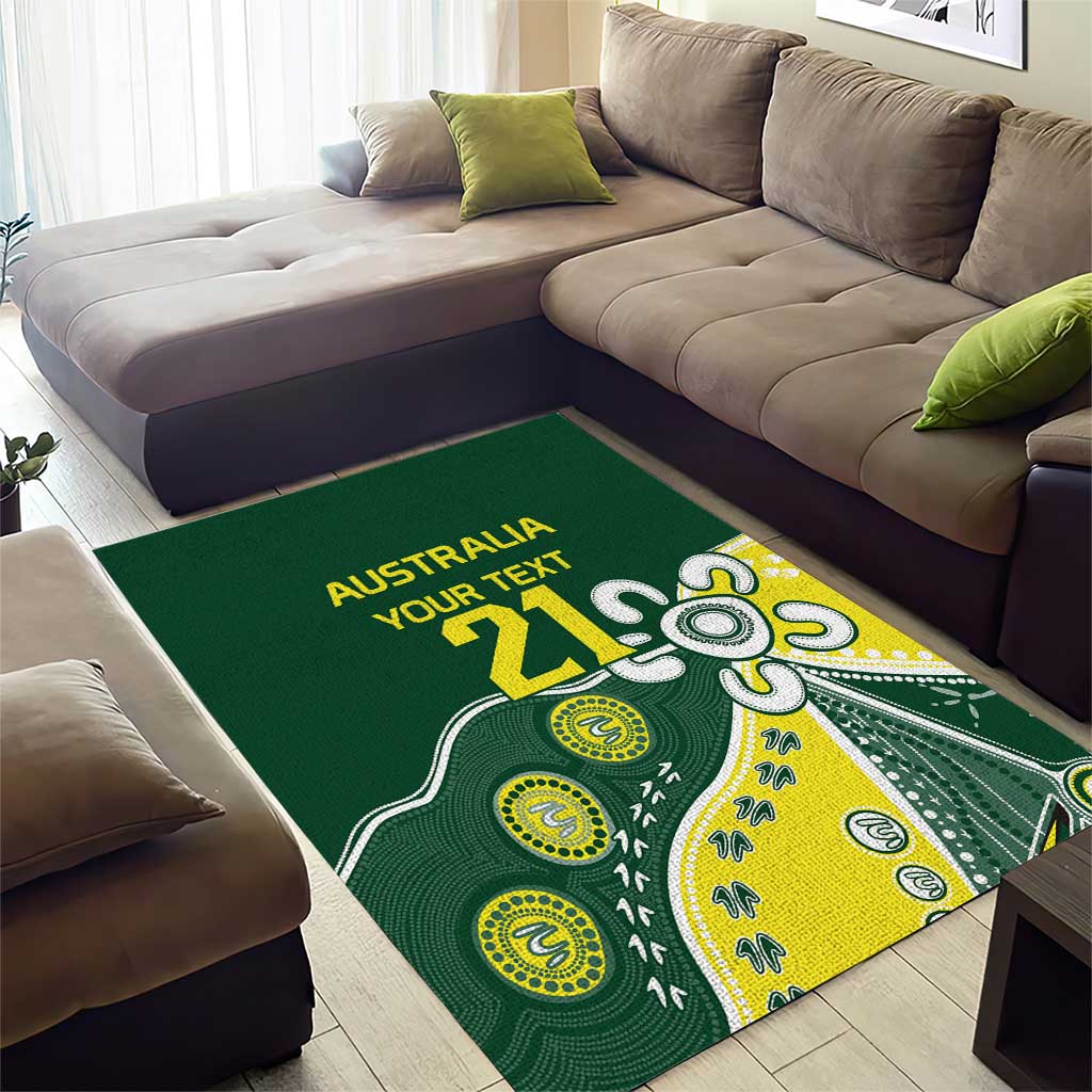 Custom Cricket Aussie Pride Area Rug Indigenous Inspired - Vibe Hoodie