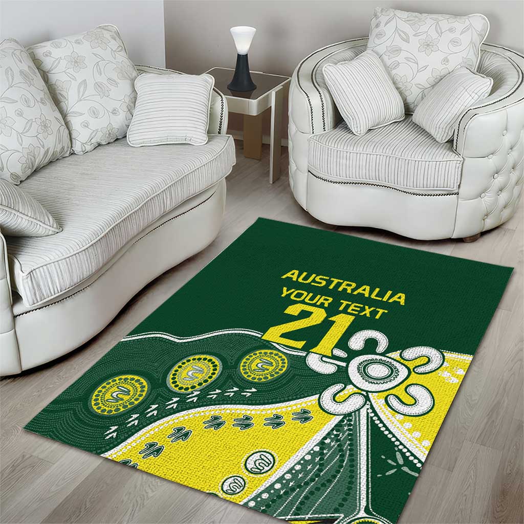 Custom Cricket Aussie Pride Area Rug Indigenous Inspired - Vibe Hoodie