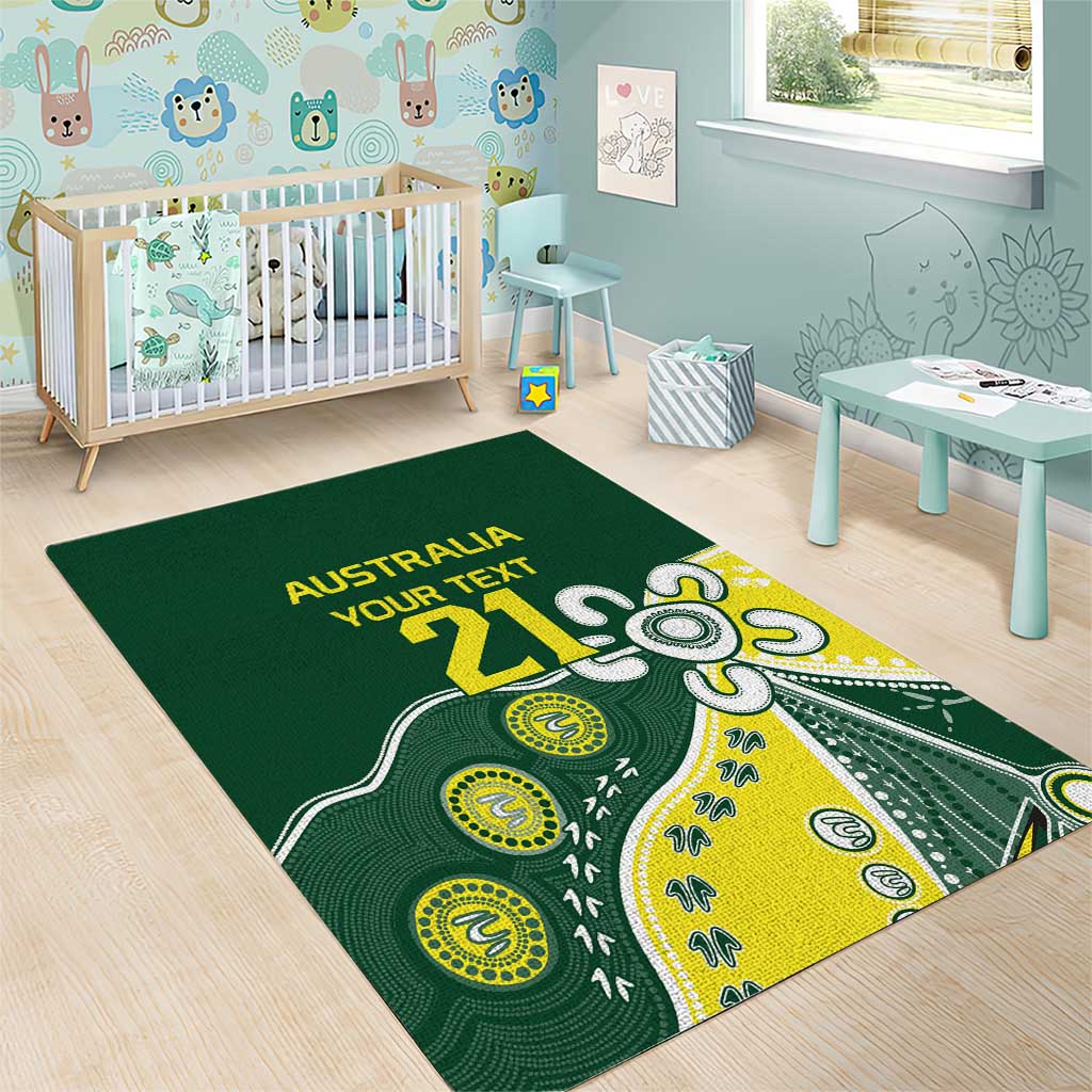 Custom Cricket Aussie Pride Area Rug Indigenous Inspired - Vibe Hoodie